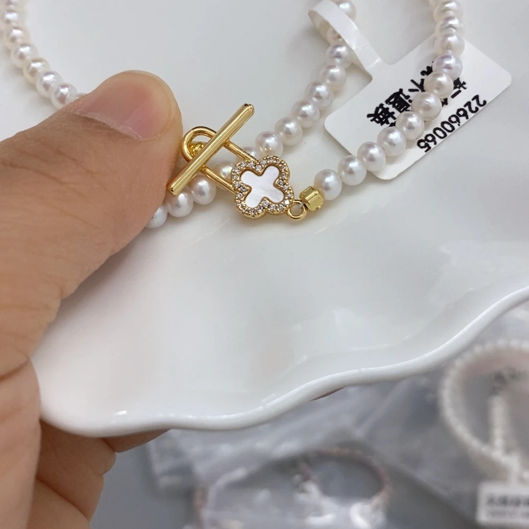 银S925镶嵌淡水珍珠1