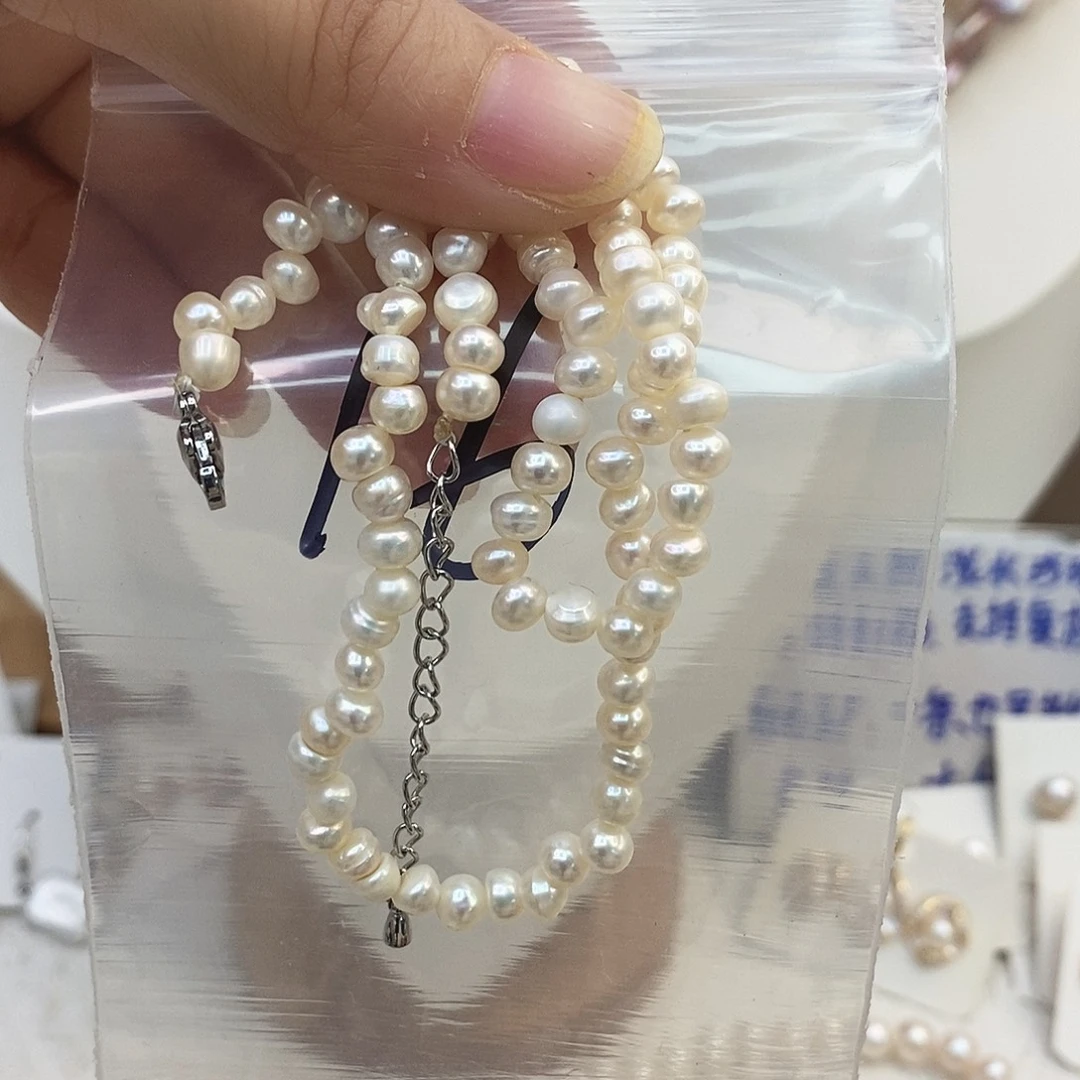 淡水珍珠颈饰钛钢