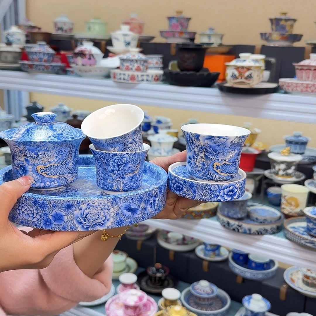 盖碗的时候就可以把