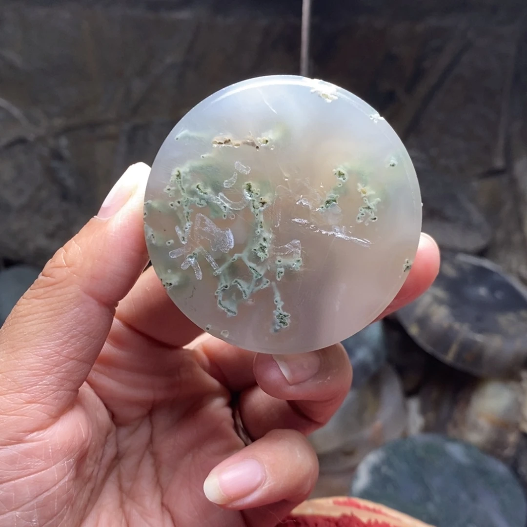 溏***姥定制玛瑙圆牌私人订制