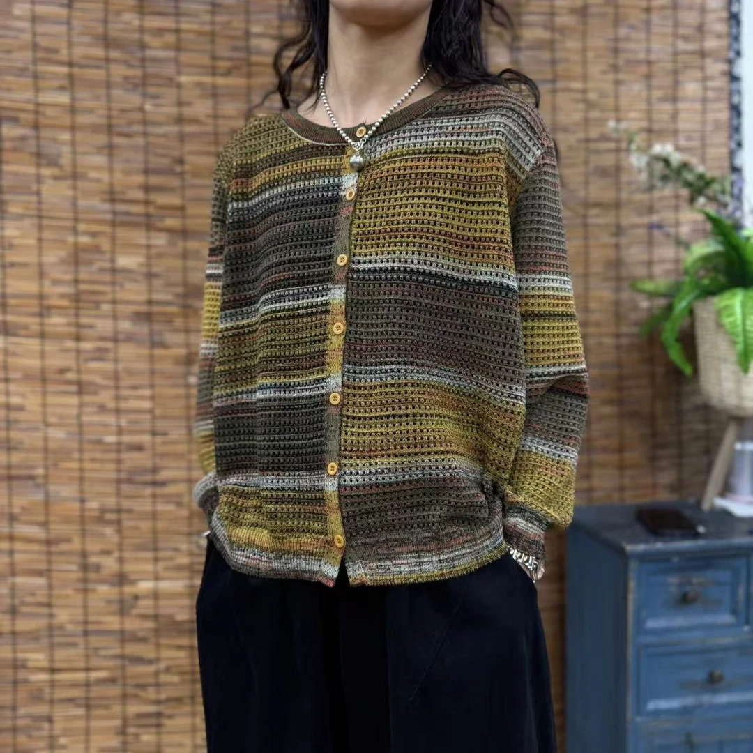 10732新款春夏休闲减龄显瘦针织上衣T恤