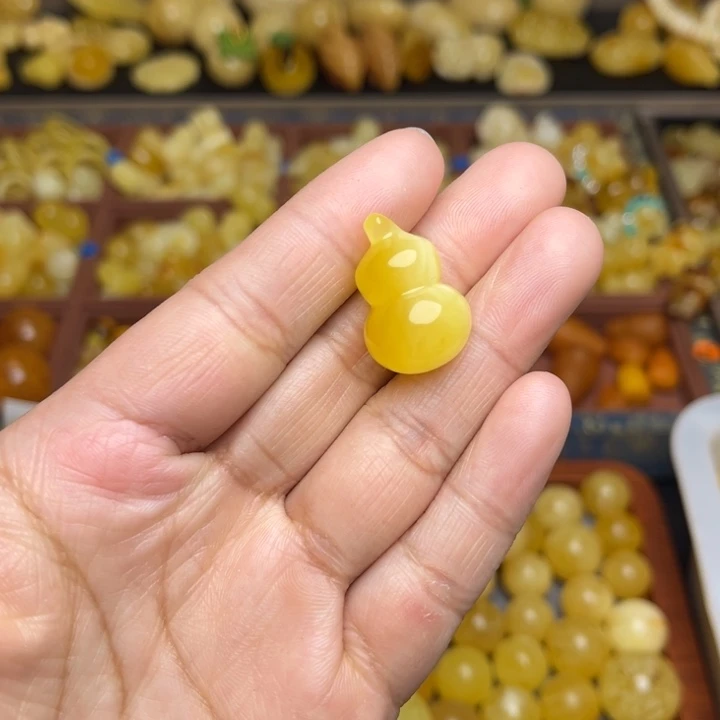 蜜蜡未镶嵌珠宝奇石天然蜜蜡福禄双全188