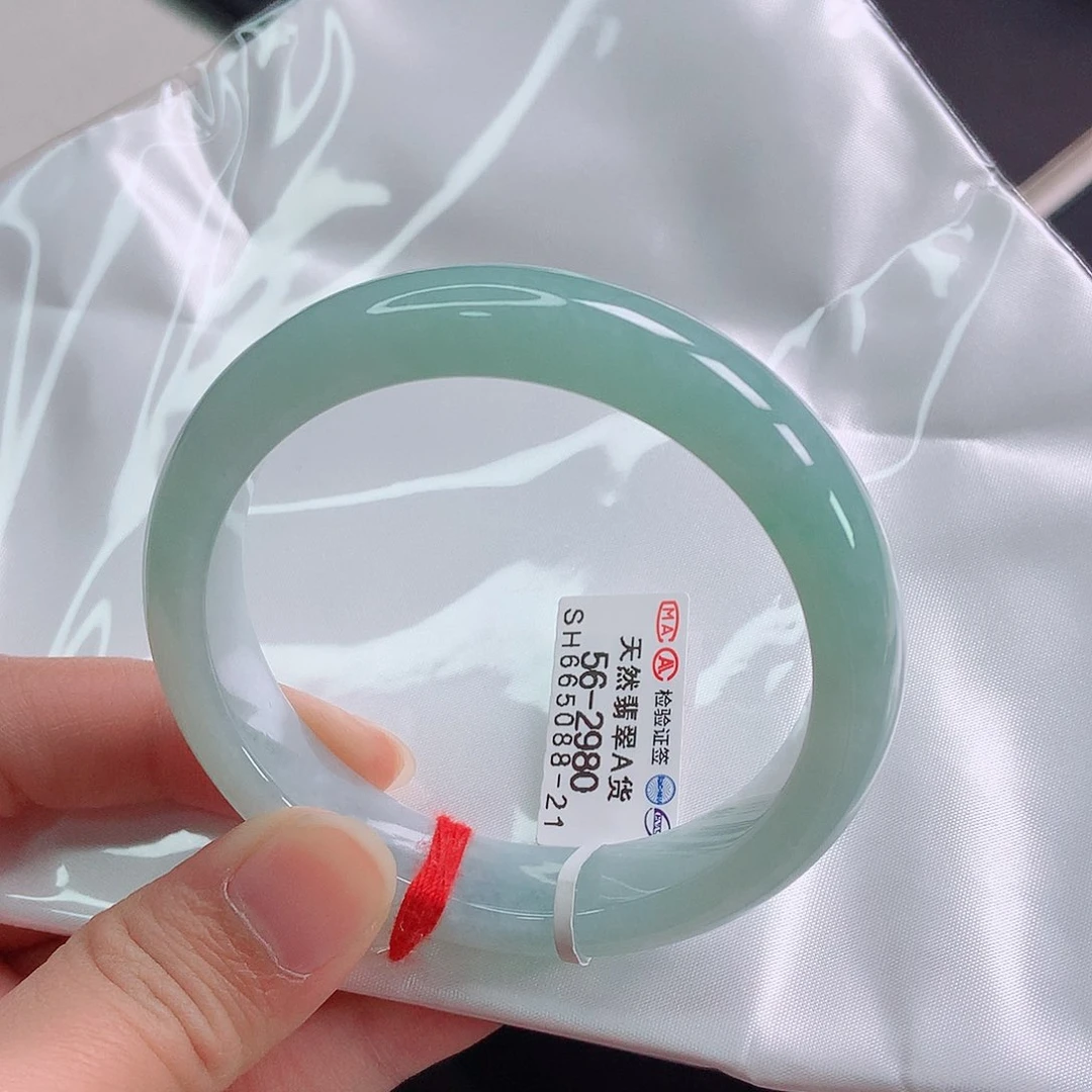 翡翠手镯未镶嵌56正圈