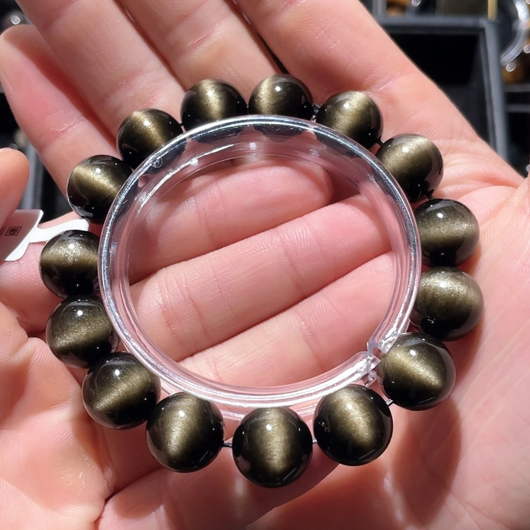 黑曜岩手串未镶嵌