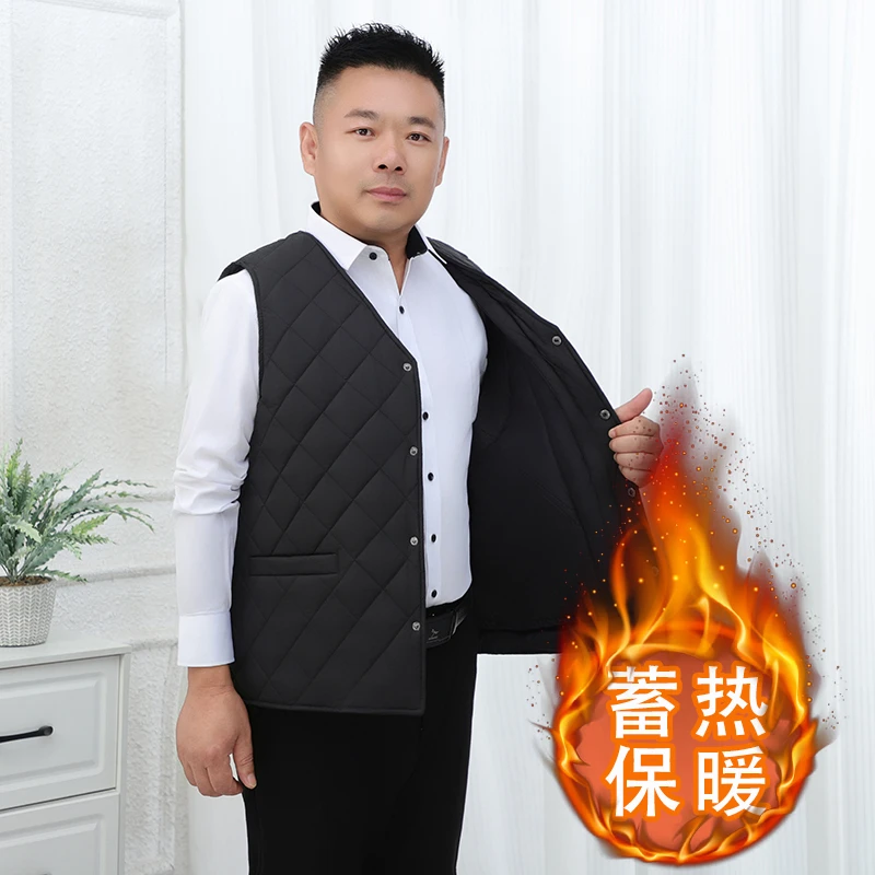 保暖冬季常规款透气宽松型羊皮毛一体马甲厚款标准秋冬V领坎肩