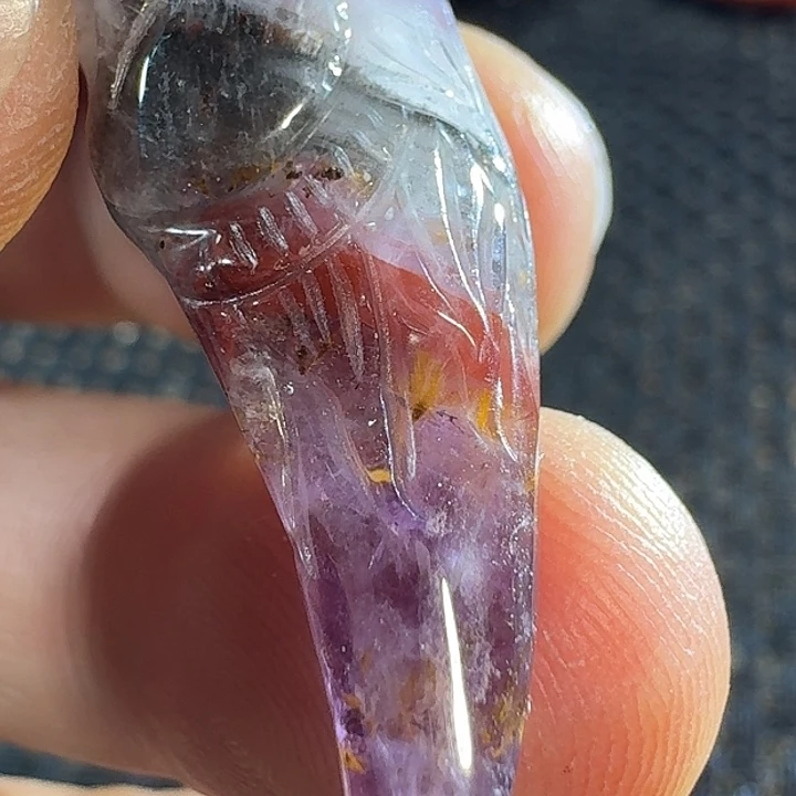 静***开未镶嵌颈饰紫晶好