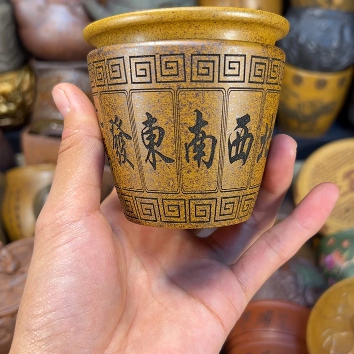 紫砂茶杯宜兴紫杯子