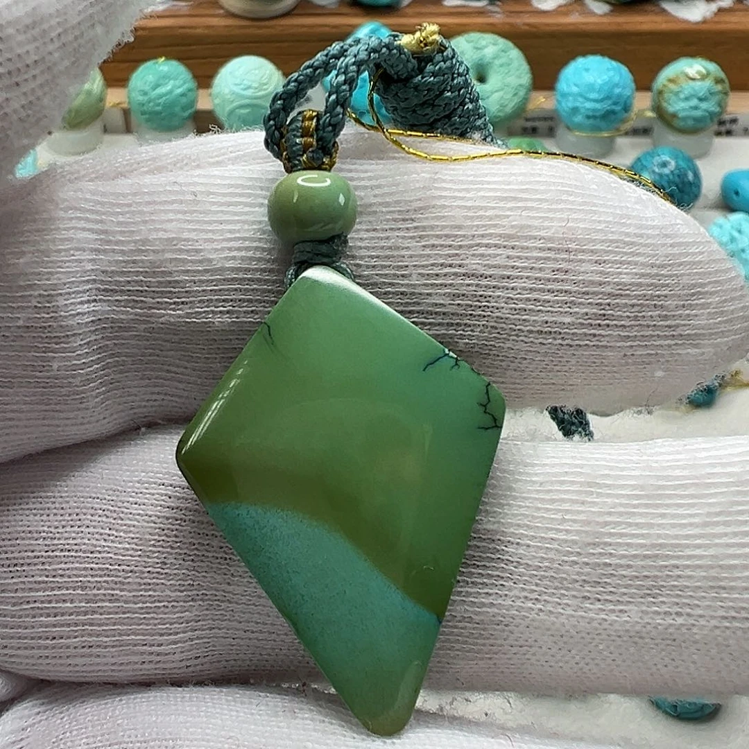 绿松石无事牌 未镶嵌