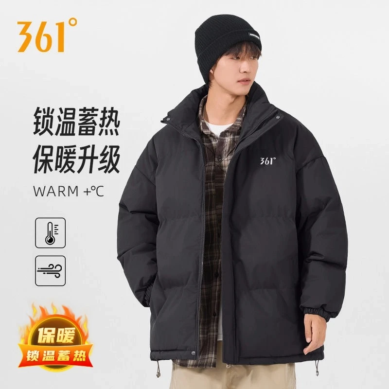 361°加绒棉服男士情侣款立领加厚棉袄外套运动保暖冬季防寒棉衣女商品图