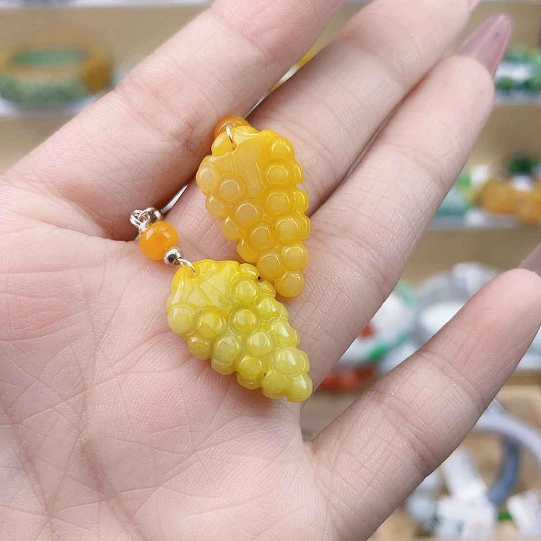 翡翠未镶嵌手链耳坠