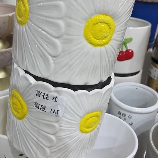 多肉绿植陶瓷花盆9.9包邮，有孔