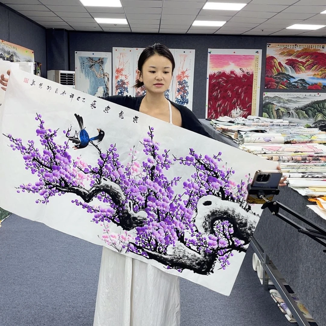 国画作品小姐姐放漏…
