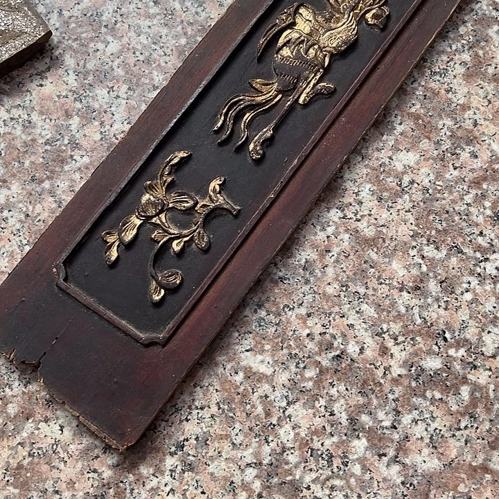 丫***铺香榧木一片凤凰木雕