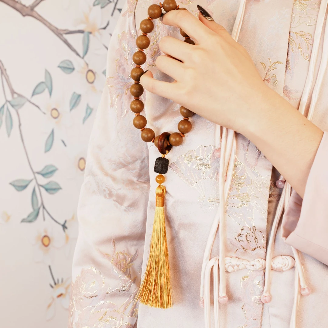 枕香阁【金穗檀影】君料-海南沉香 非遗手工制作手串
