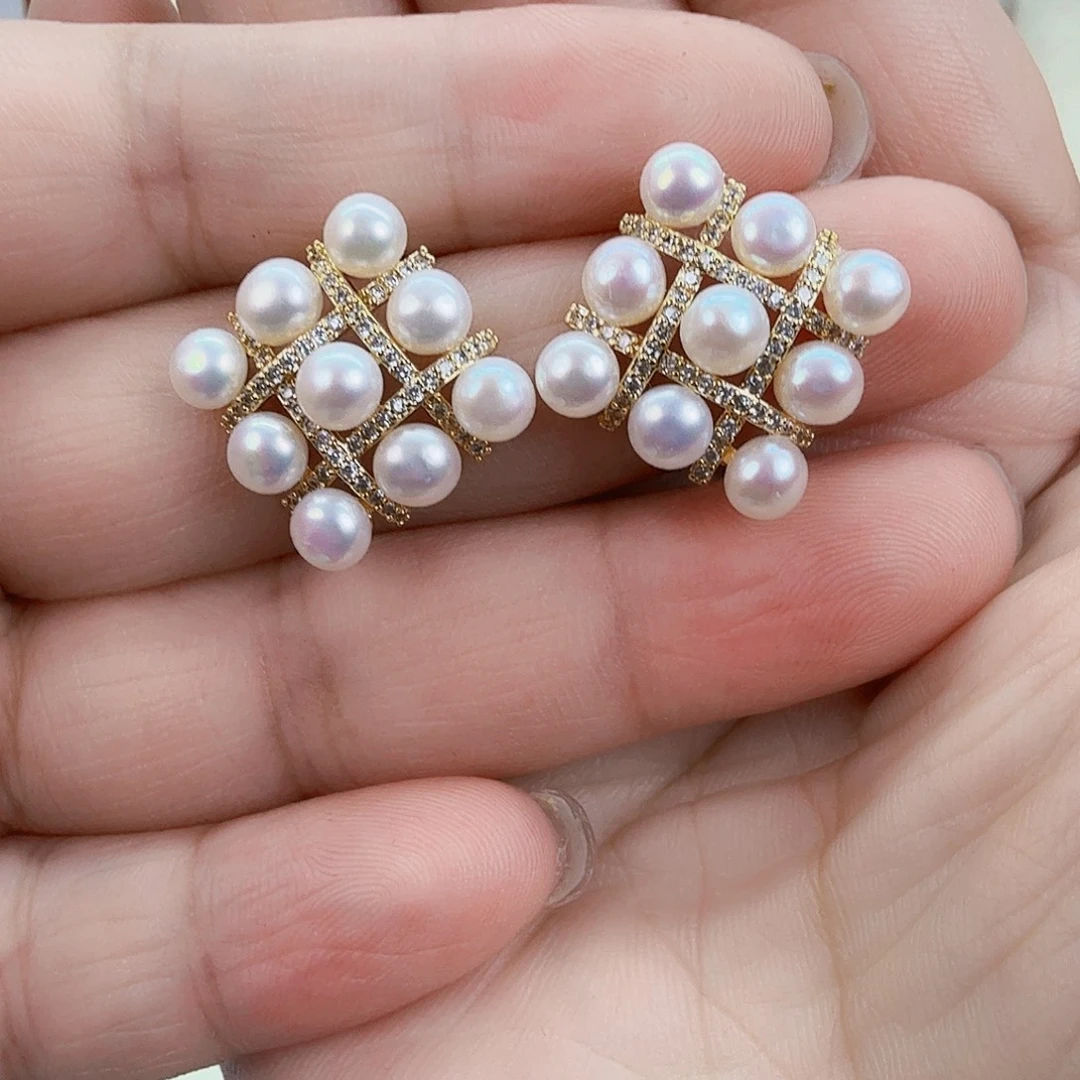 耳饰未镶嵌淡水珍珠