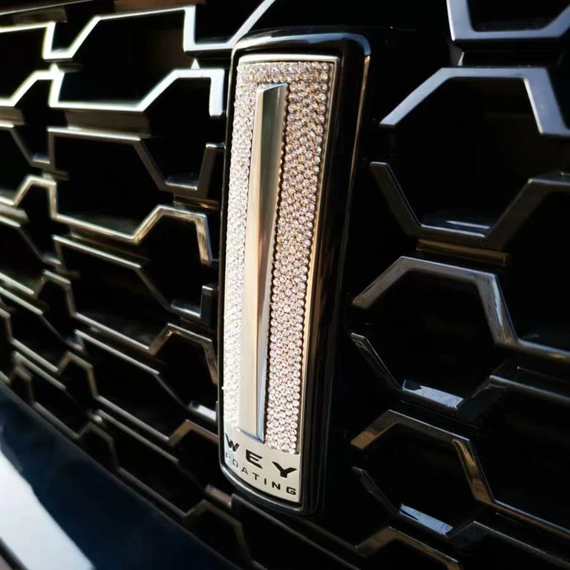 镶钻长城魏派WEY方向贴前标贴VV5VV7S魏牌改装前车标方向盘钻石贴