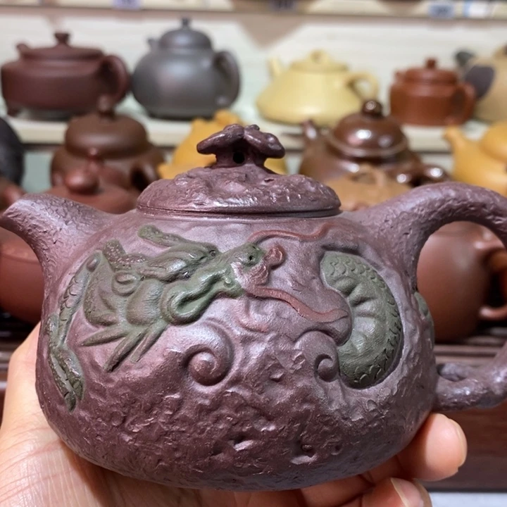 紫砂茶壶微瑕处理一把