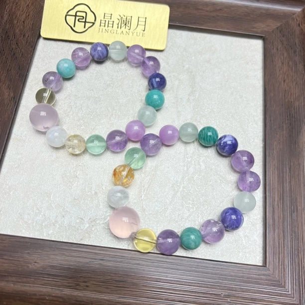 【晶澜月】A302【svip私人定制版】天然水晶多宝手串多样性发其一