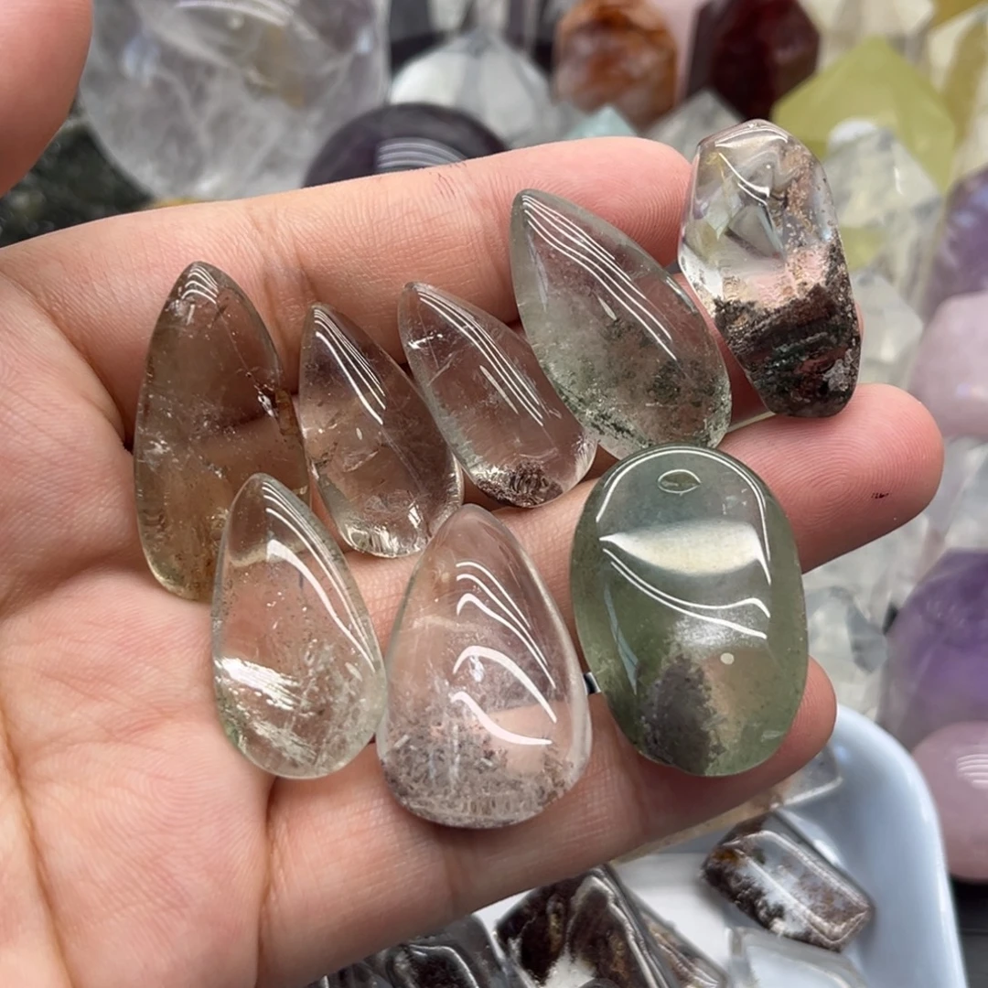 珠宝半成品未镶嵌水晶10 幽灵水滴