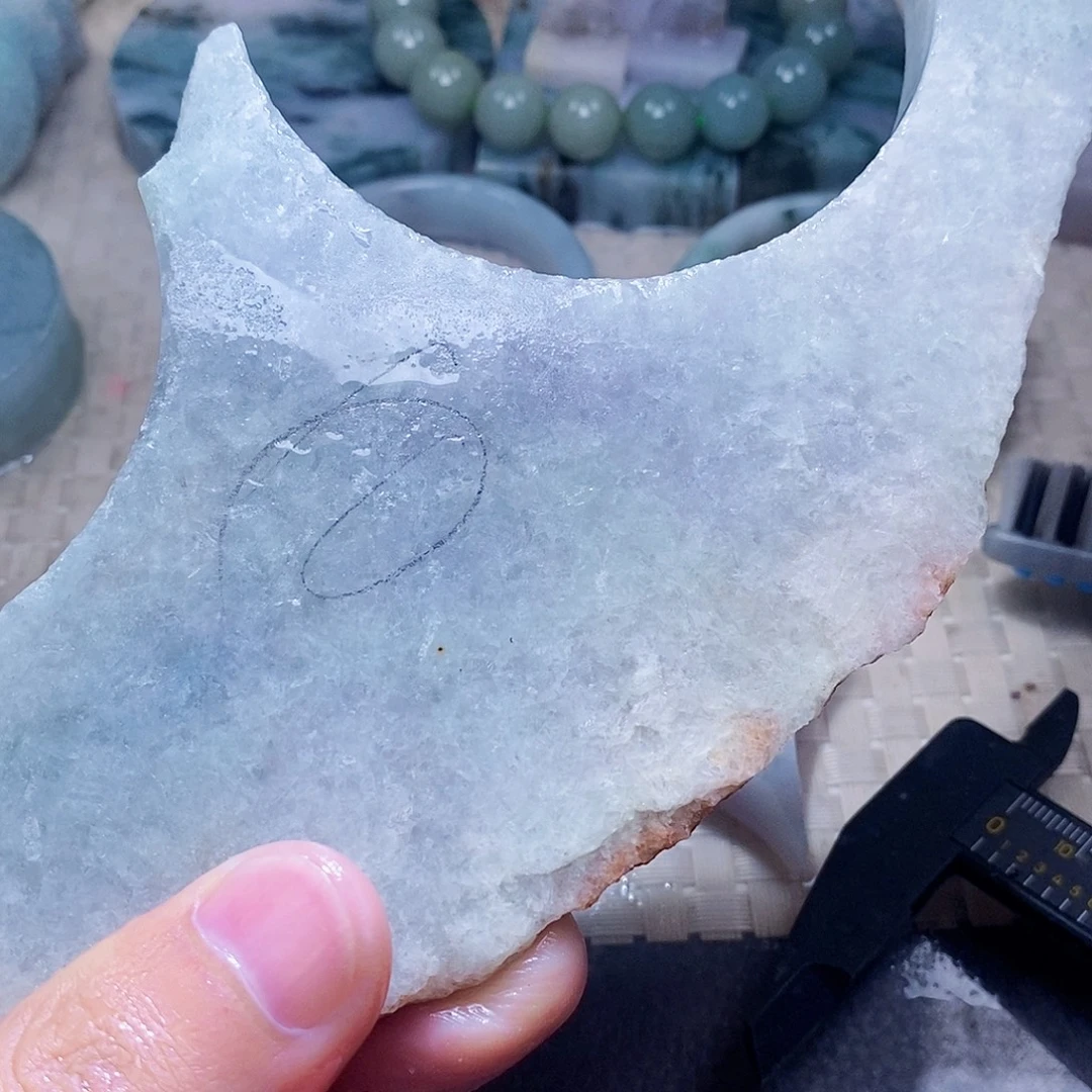 翡翠未镶嵌颈饰555