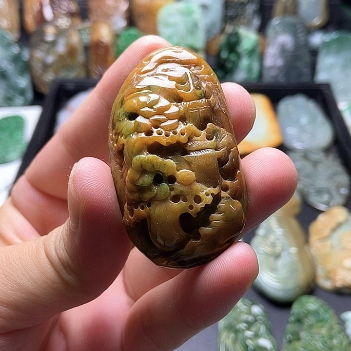 颈饰未镶嵌翡翠翡翠a货
