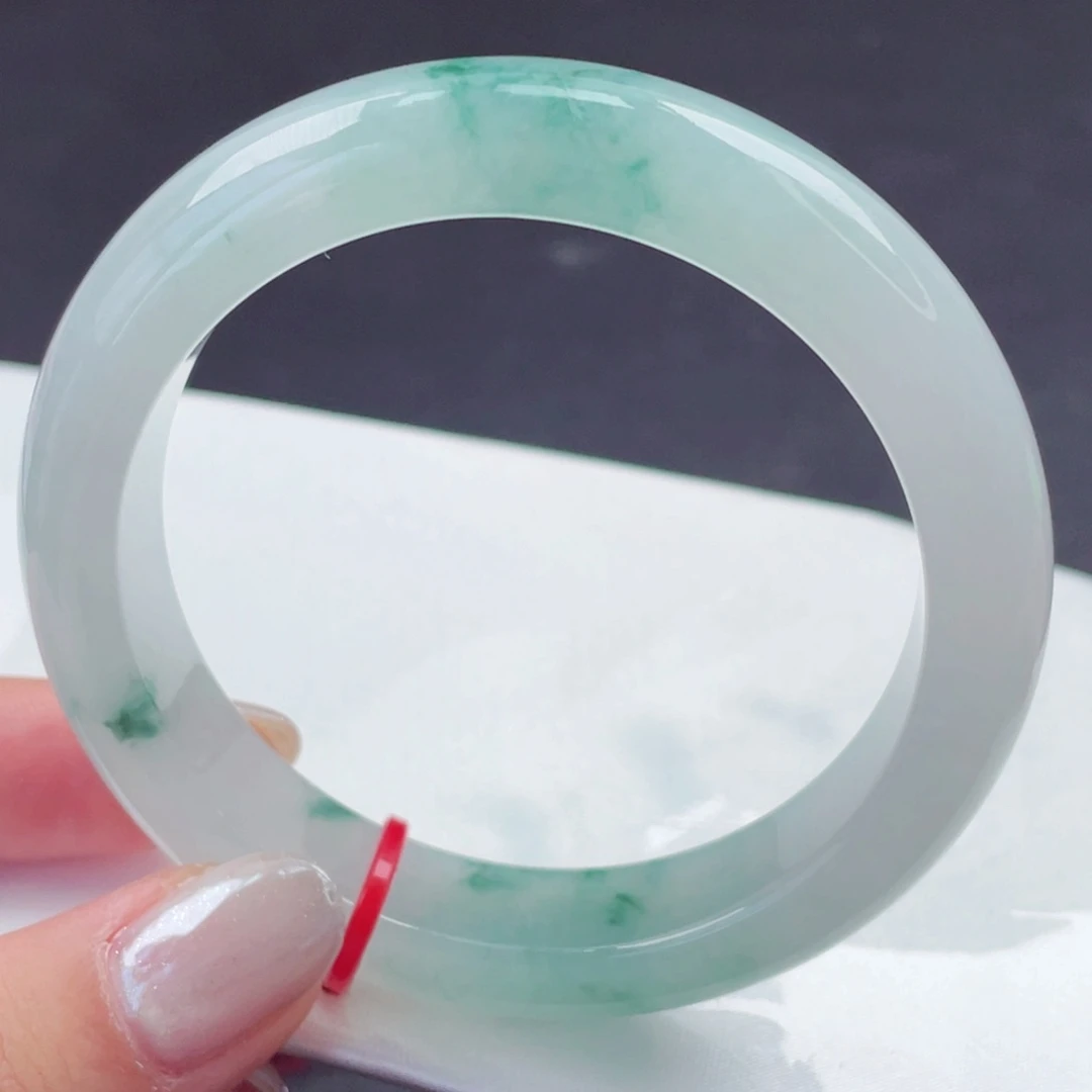 翡翠未镶嵌手镯55圈口