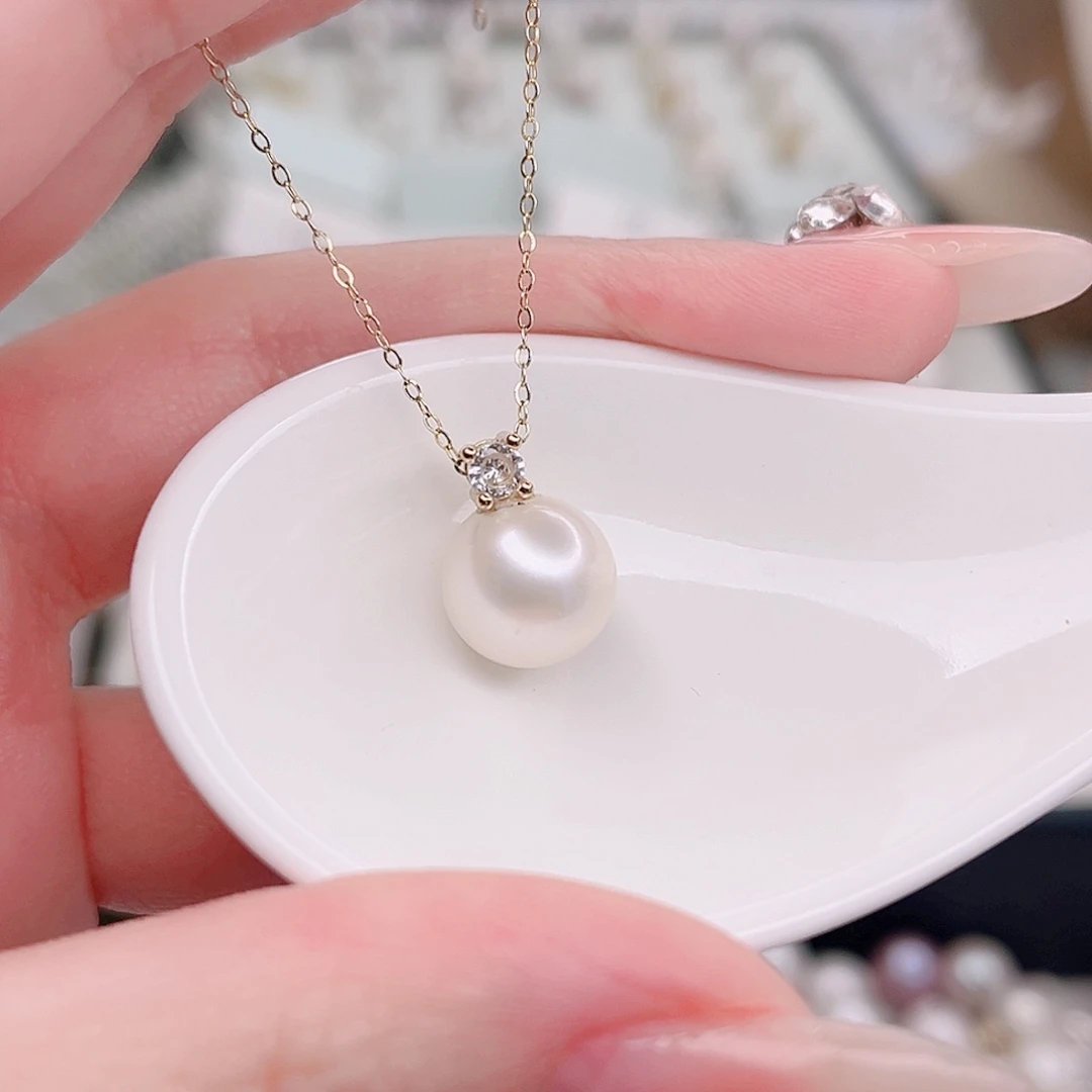 淡水珍珠未镶嵌吊坠(赠链)