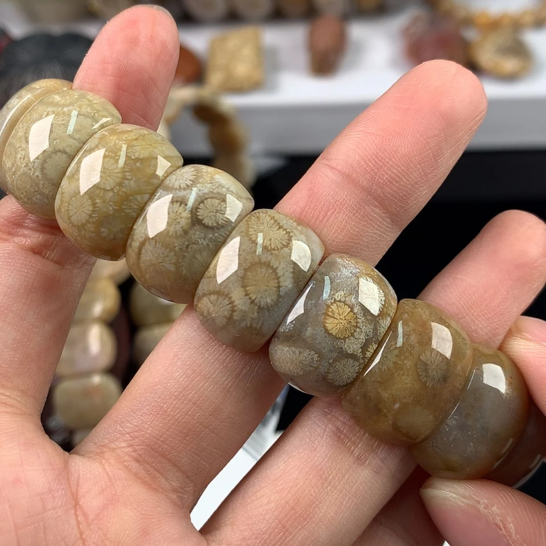 【闪购商品】硅化珊瑚（珊瑚玉）手镯未镶嵌福利手牌68漏48（3号）