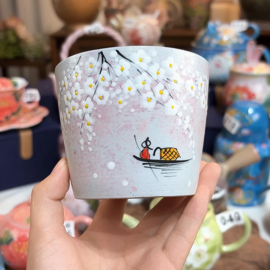 景德镇手绘高温釉下彩陶瓷茶具