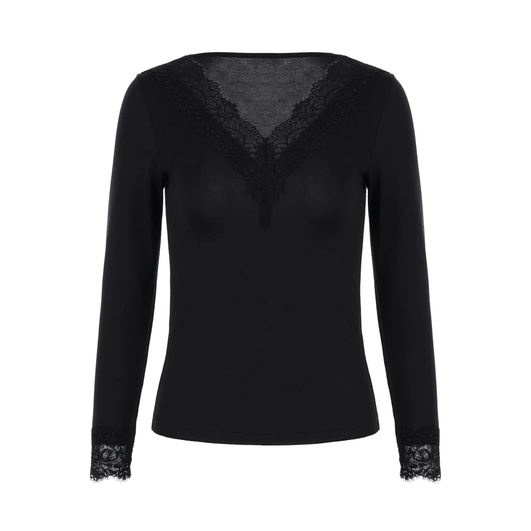 LYNEE 蕾丝花边长袖保暖打底衫 LGD2FAT048