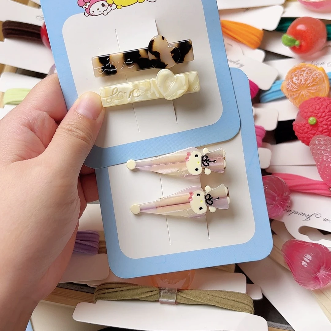 布艺铁合金两对鸭夹