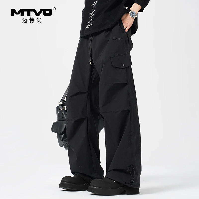 MTVO迈特优大口袋直筒工装裤迈特优春季男户外宽松百搭休闲裤8520