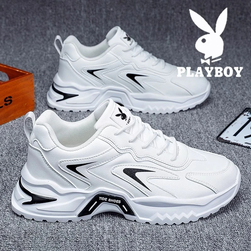 花花公子运动鞋男鞋冬季款2025新款休闲冬季男士增高户外网面老爹