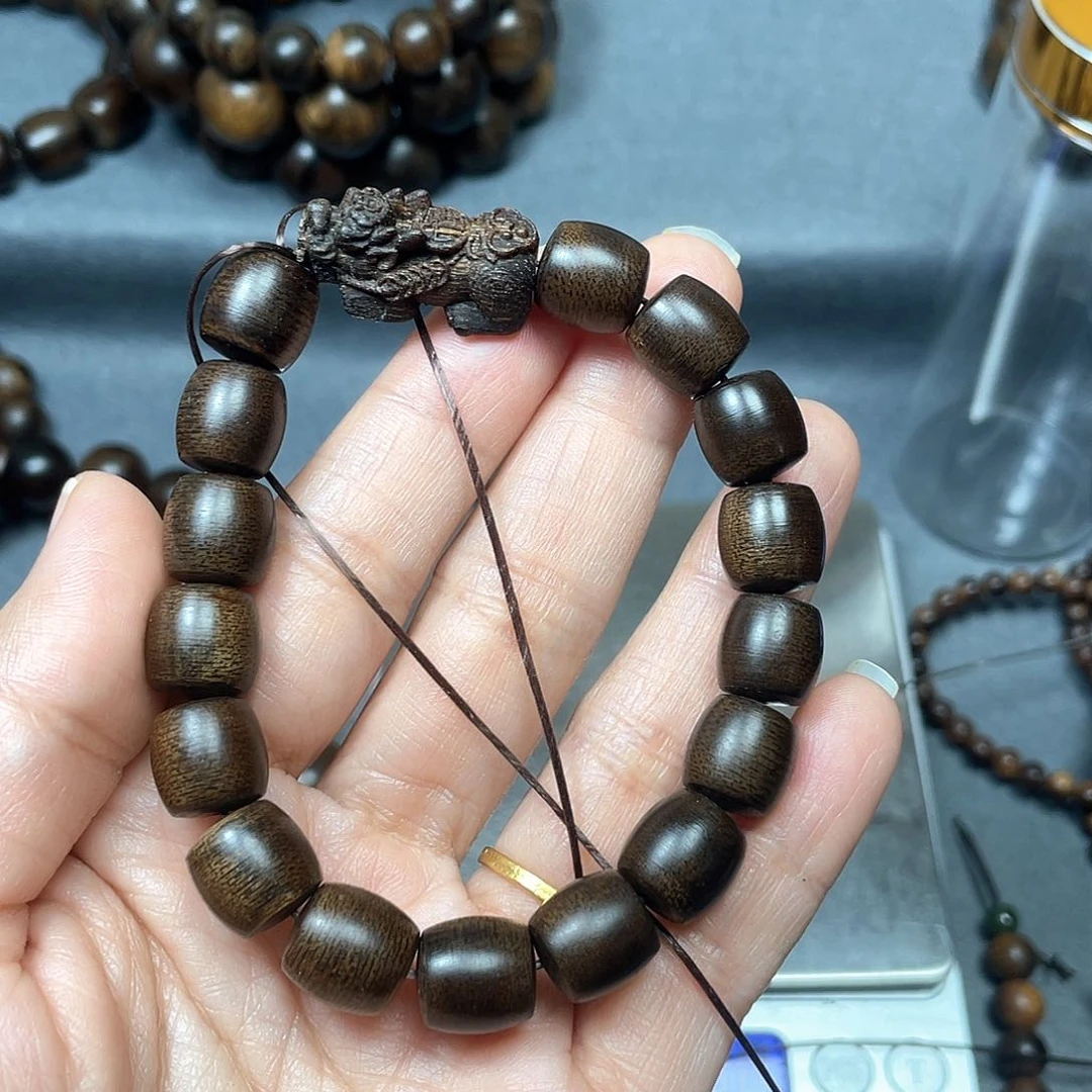 沉香手串全**业芽庄白棋1.0