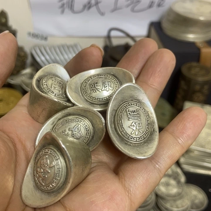 金属复古大头元宝摆件