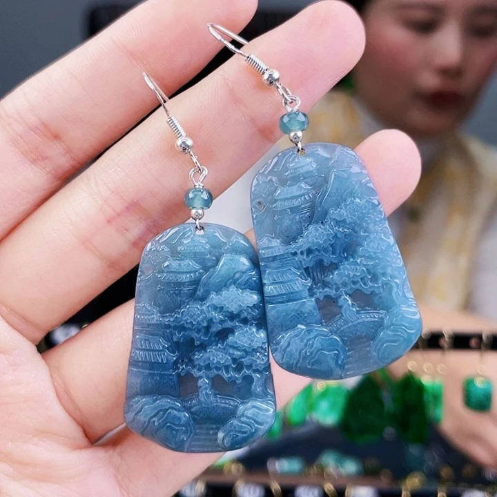 翡翠耳饰未镶嵌饰品