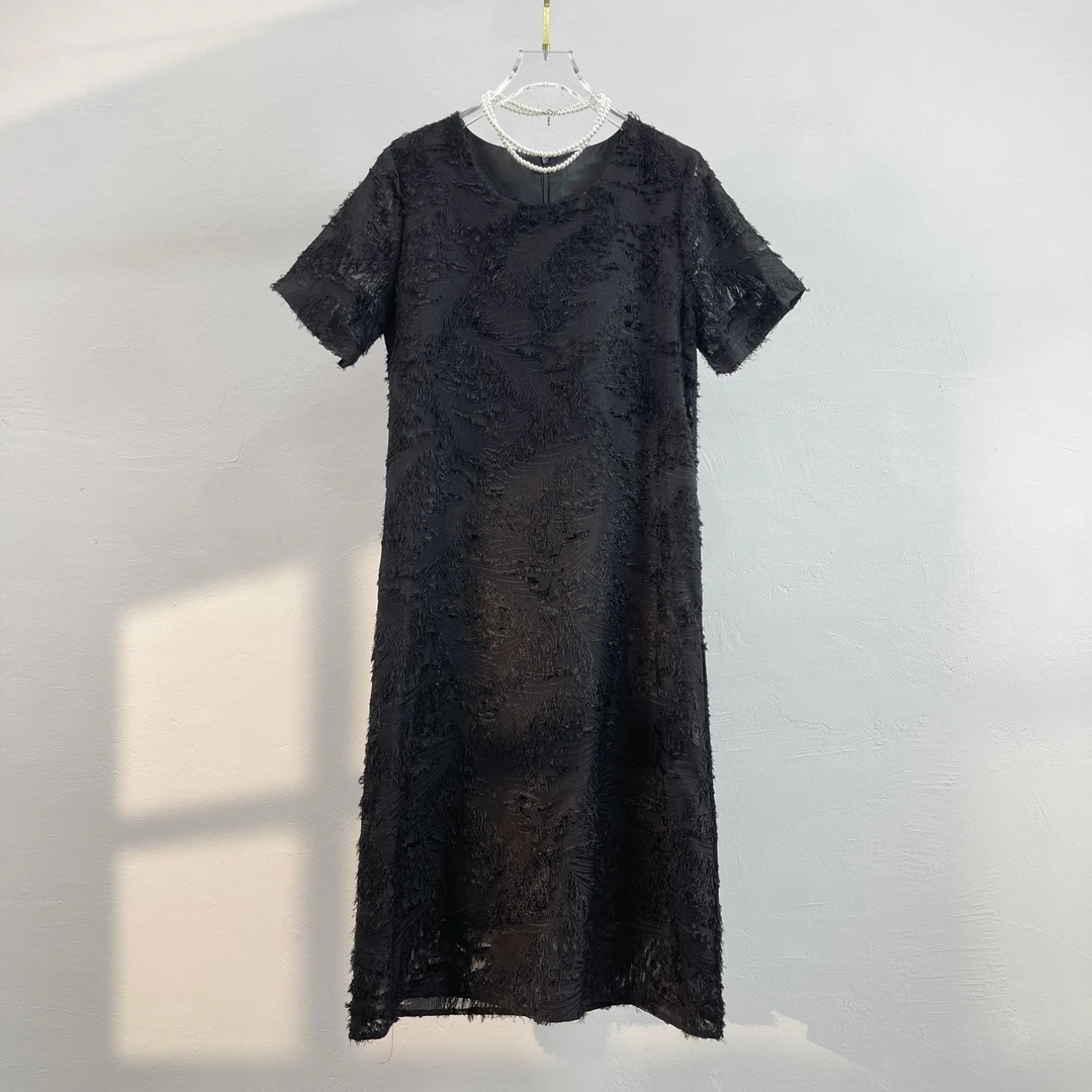 锦鲤【1-100】气质女装集合蕾丝轻奢时尚夏季黑色国风设计师提花