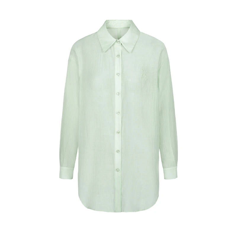 设计师女装2025夏季新款时尚气质简约百搭宽松衬衫42301