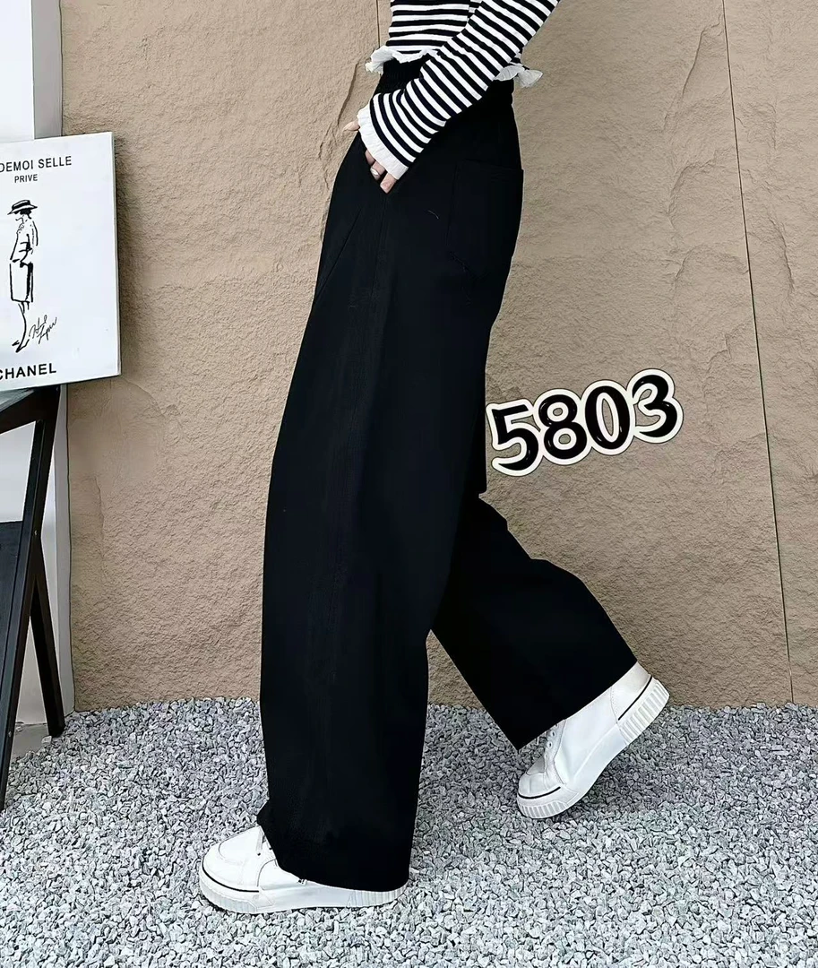 【公主屋现货】直筒弯刀裤休闲裤5803