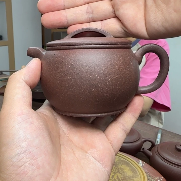 茶壶紫砂底槽清微瑕汉瓦流水孔240CC