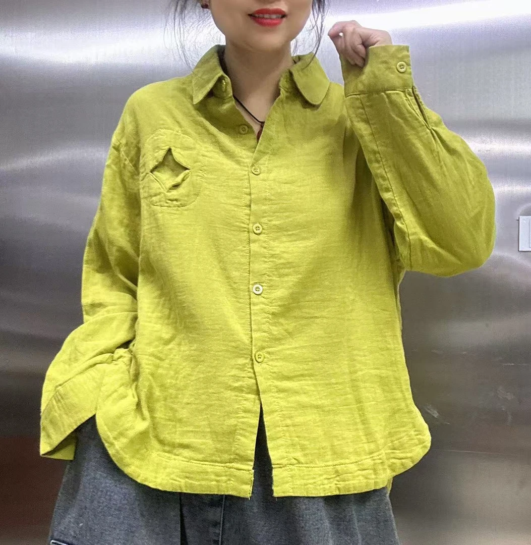 单色百搭衬衣6001