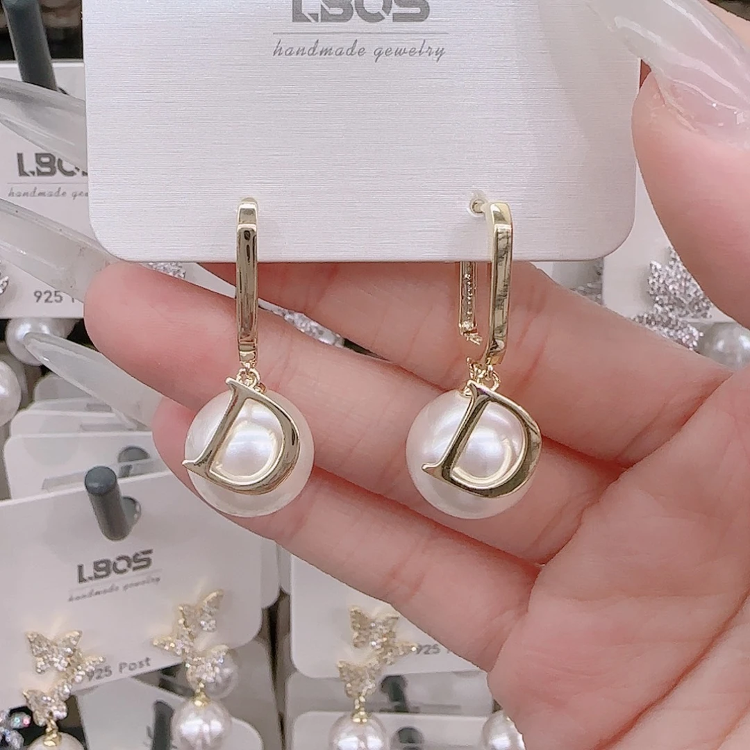 锆石铜合金925银耳环