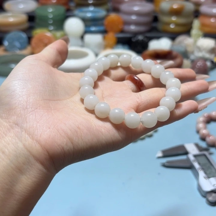 石英岩玉合金手链