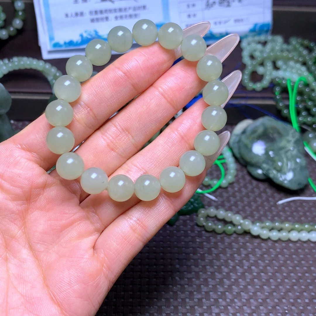 未镶嵌手串和田玉卡10