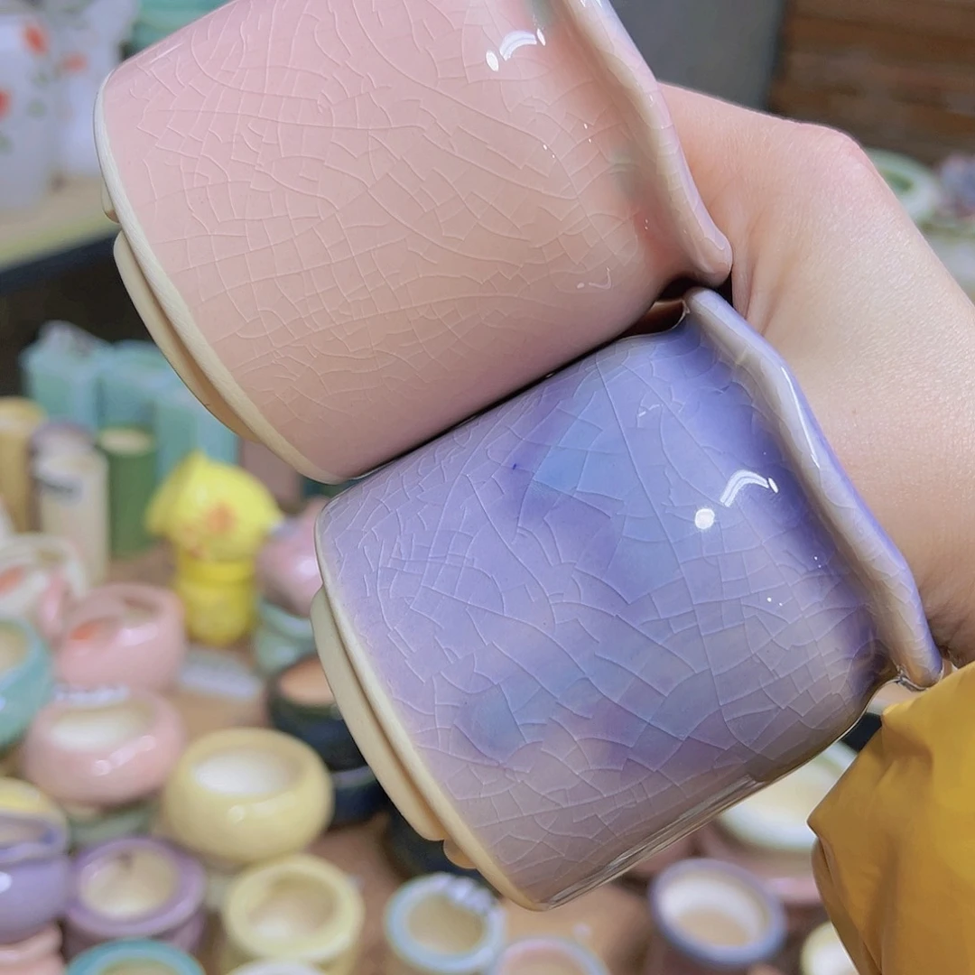 红陶陶瓷花盆当场满12包邮