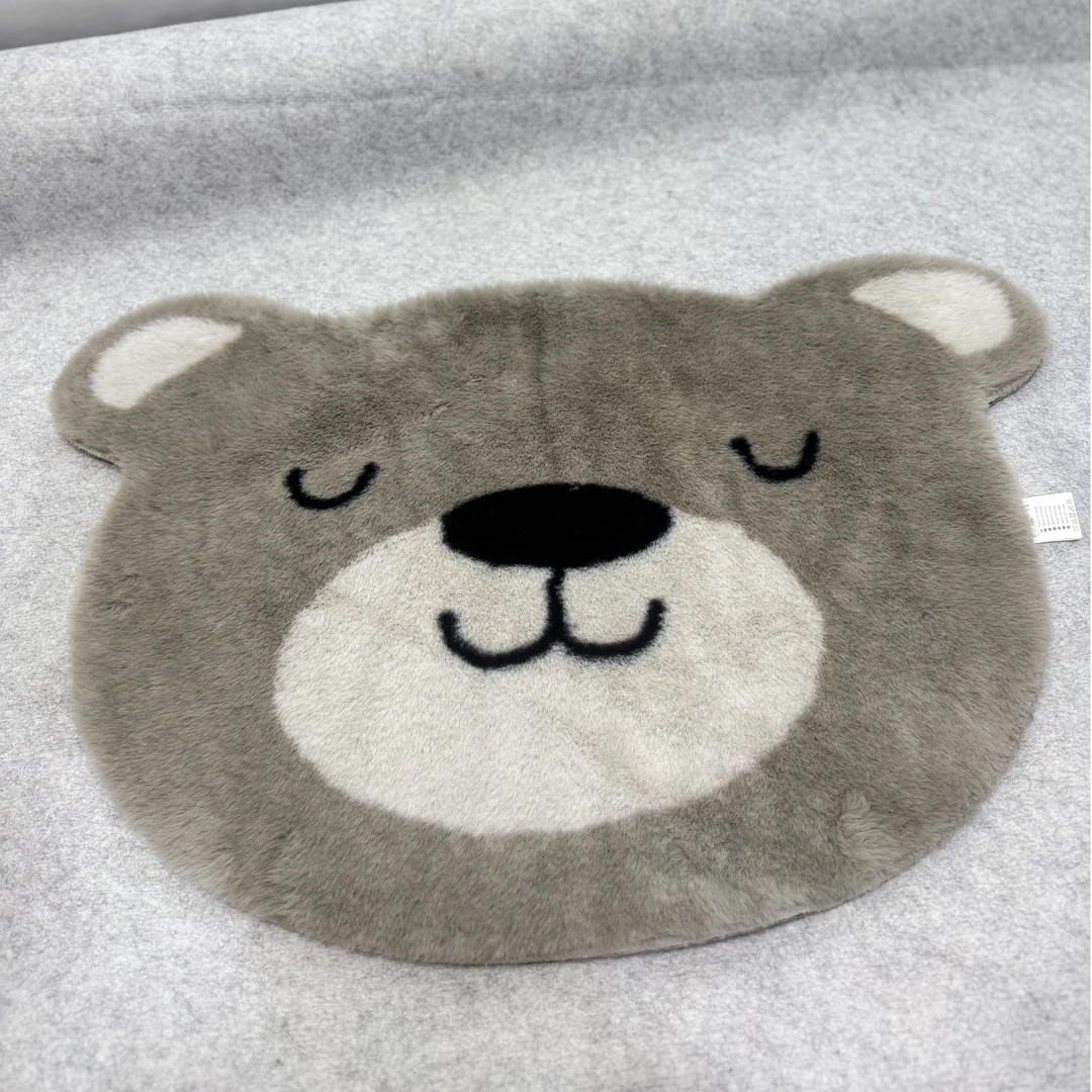 楼下-11305-DT小熊头印花时尚地毯