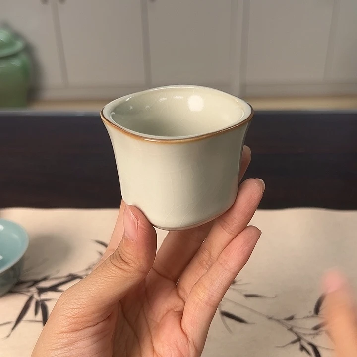 龙泉云间青瓷小米茶器