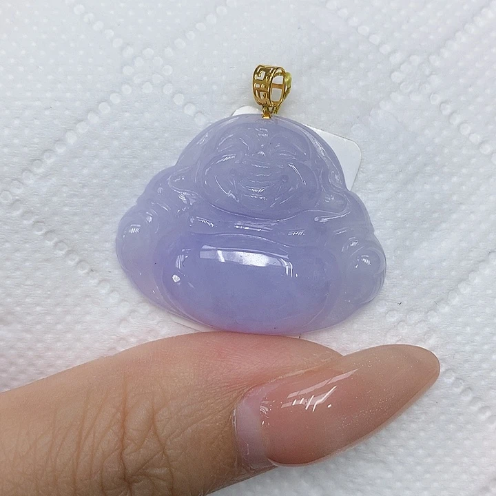 颈饰18K金镶嵌翡翠