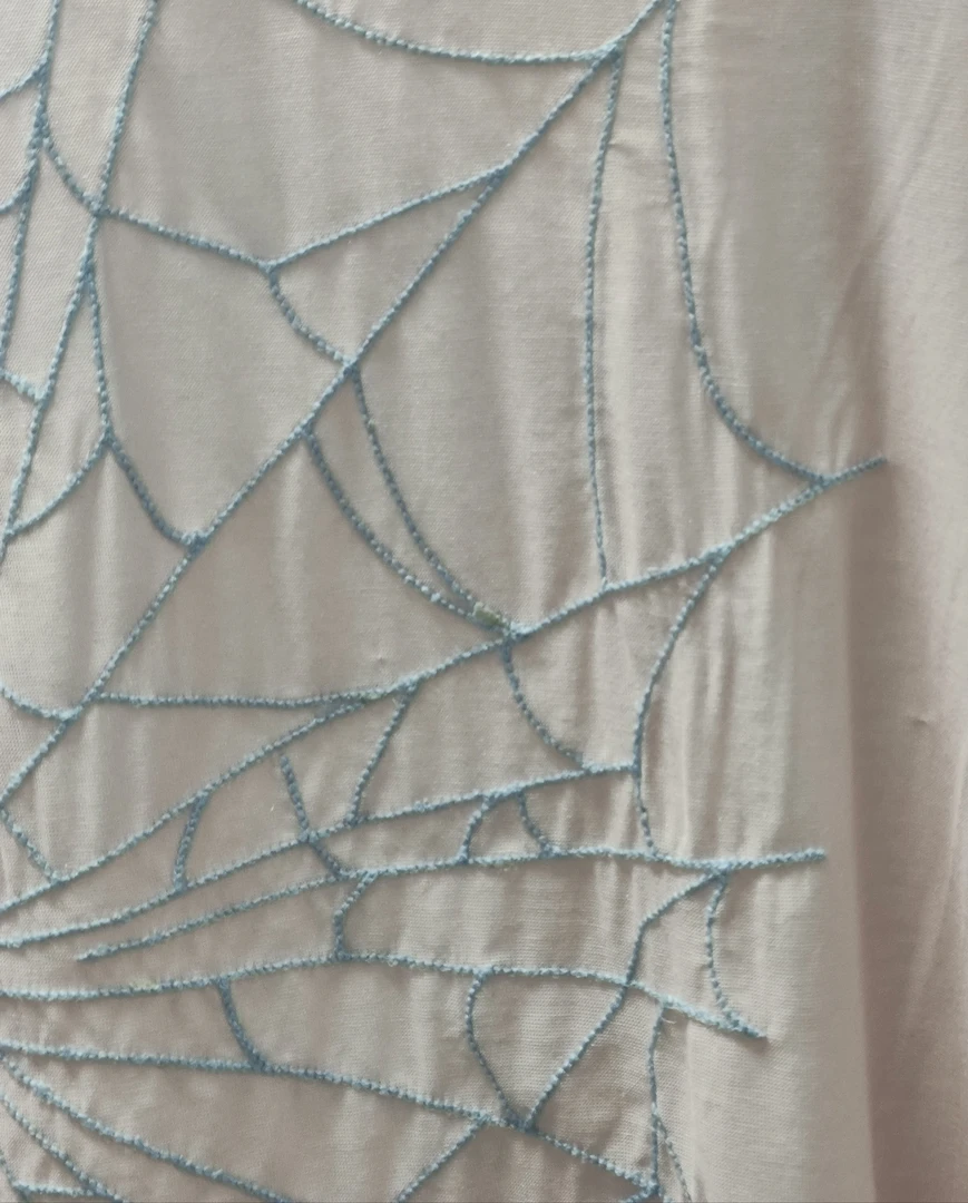 长袖女粉上衣刺绣＃10201