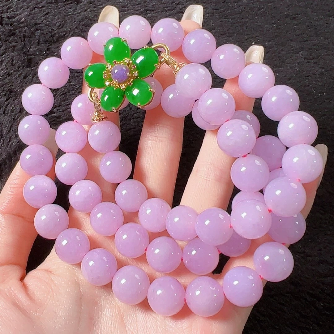 翡翠18K金镶嵌颈饰签收后24小时鉴赏期，过时不退